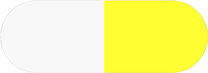 Omeprazole 20mg - Yellow And White Pill (720x720), Png Download