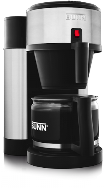 Bunn O Matic Coffee Maker - Bunn Nhsxb 10 Cup Coffee Maker Velocity Black Stainless (700x700), Png Download
