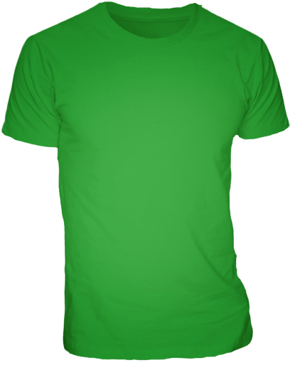 Emerald Green T-shirt - Emerald Green Color T Shirt (427x538), Png Download