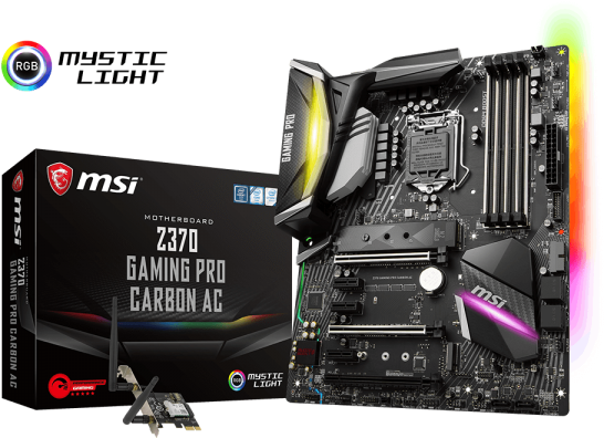 Intel Z370 Motherboards Z370 Gaming Pro Carbon Ac - Msi Z370 Gaming For Carbon Ac (600x480), Png Download