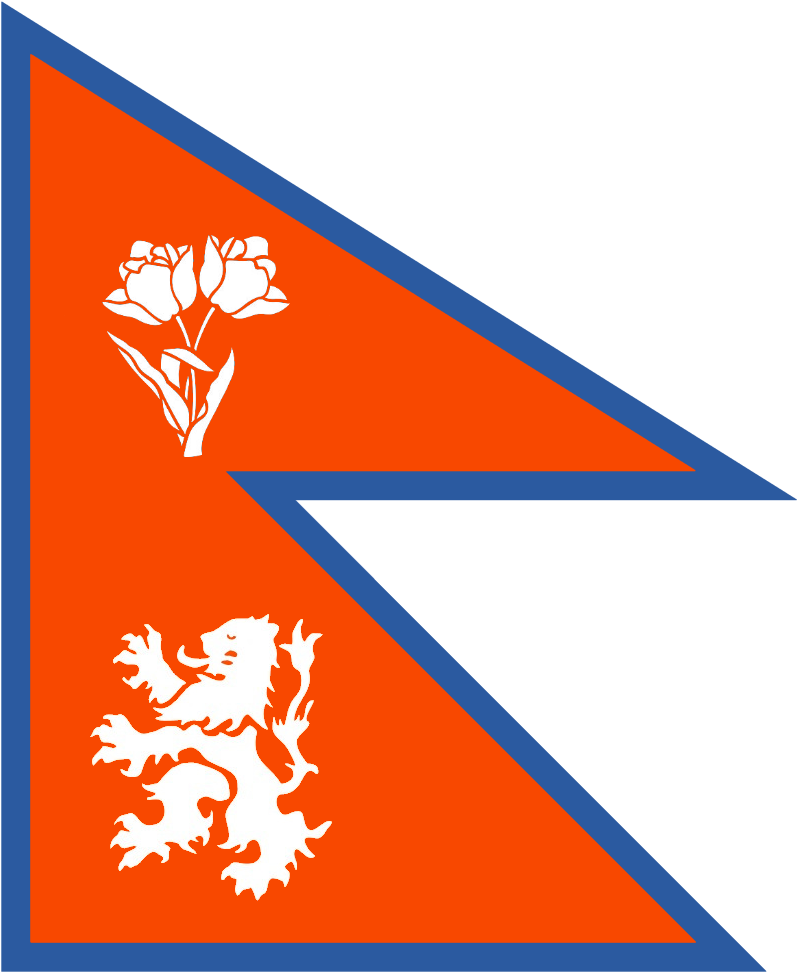Redesignsnetherlands Flag In The Style Of Nepal - Triangle (800x978), Png Download
