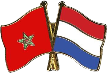 Morocco Maroc Logo Flag Drapeau Netherlands Holland - Spain And Mexico Flag (400x320), Png Download
