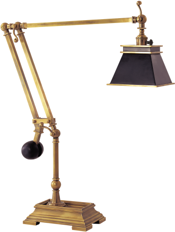 Engraver's Desk Lamp In Antique-burnished Brass With - Visual Comfort Cha8192ab-b E. F. Chapman Engravers (480x480), Png Download