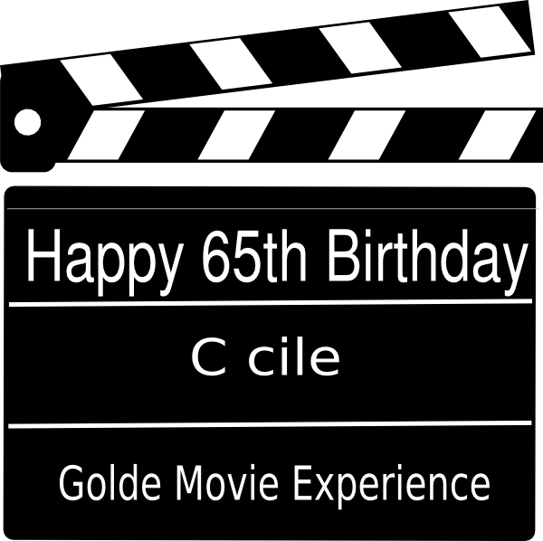 Clapper Board (600x598), Png Download