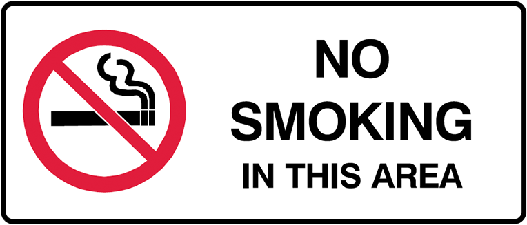 Brady Prohibition Sign - No Smoking Room Sign (800x800), Png Download