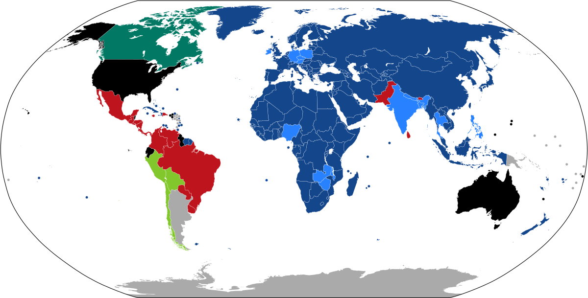 Countries In The World That Drive (1200x609), Png Download