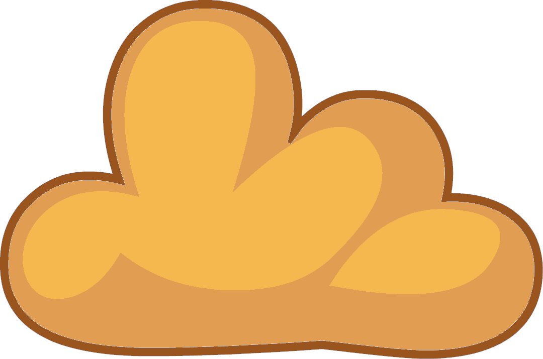 Orange Cloudy Without Bandages - Cloudy Bfdi Orange (1080x715), Png Download