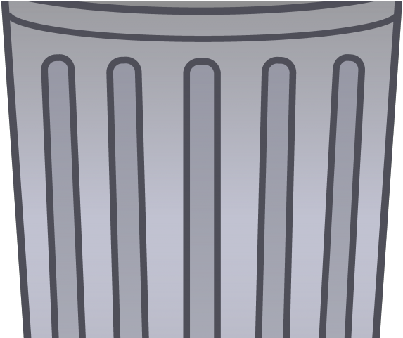 Trash Can Clipart Cute - Waste Container (640x480), Png Download
