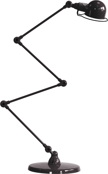 Signal Zig-zag 4 Arm Desk Lamp Black, Gloss By Jielde (380x609), Png Download