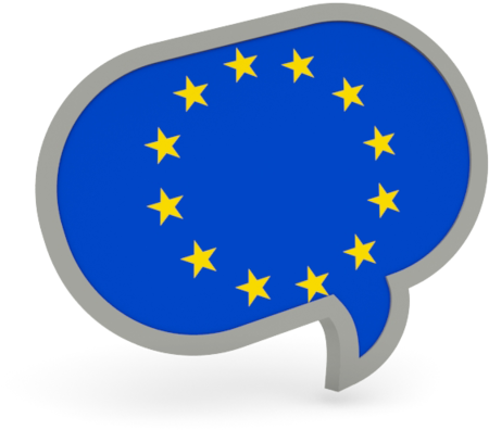 Illustration Of Flag Of European Union - Austrian Flag Speech Bubble (640x480), Png Download