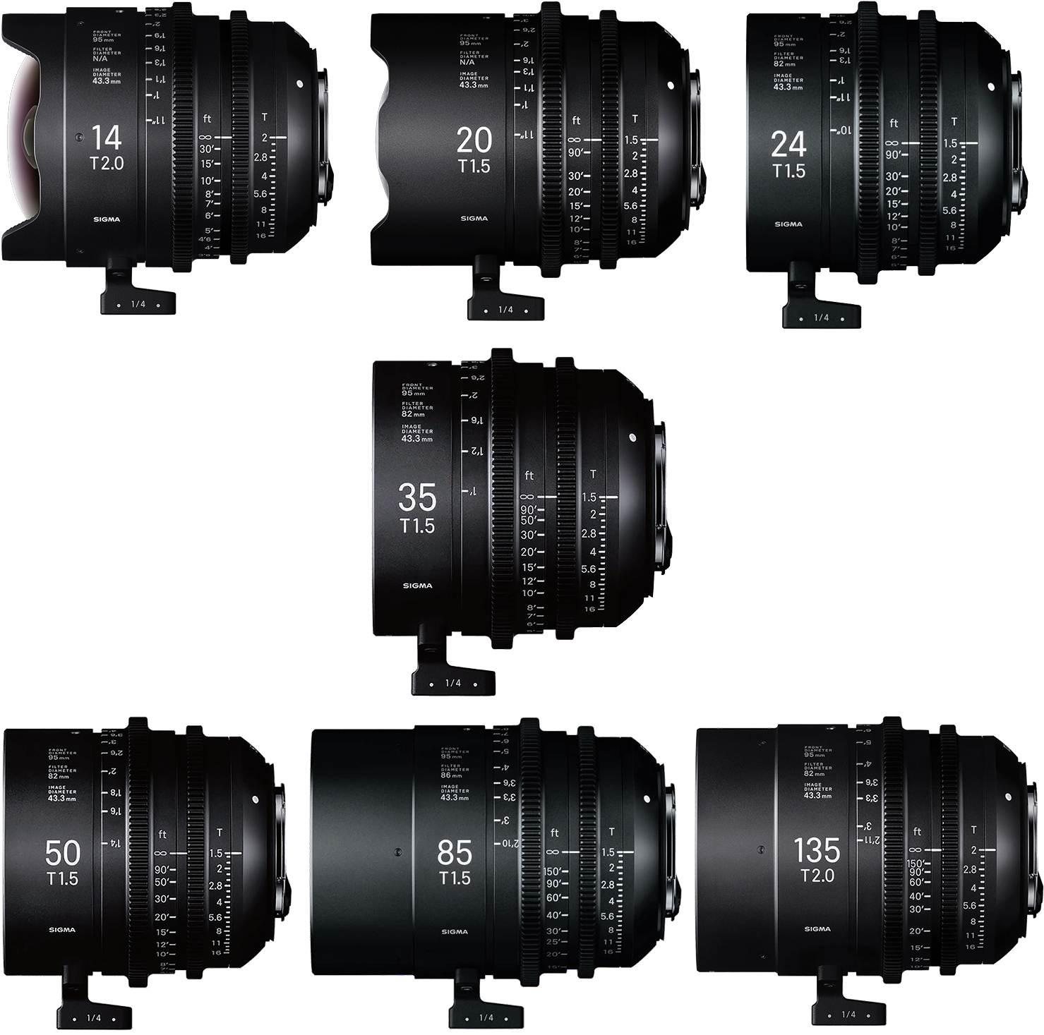 Now In Stock - Sigma 24mm T1.5 Ff F/ce (metric) 40m966 (1500x1500), Png Download