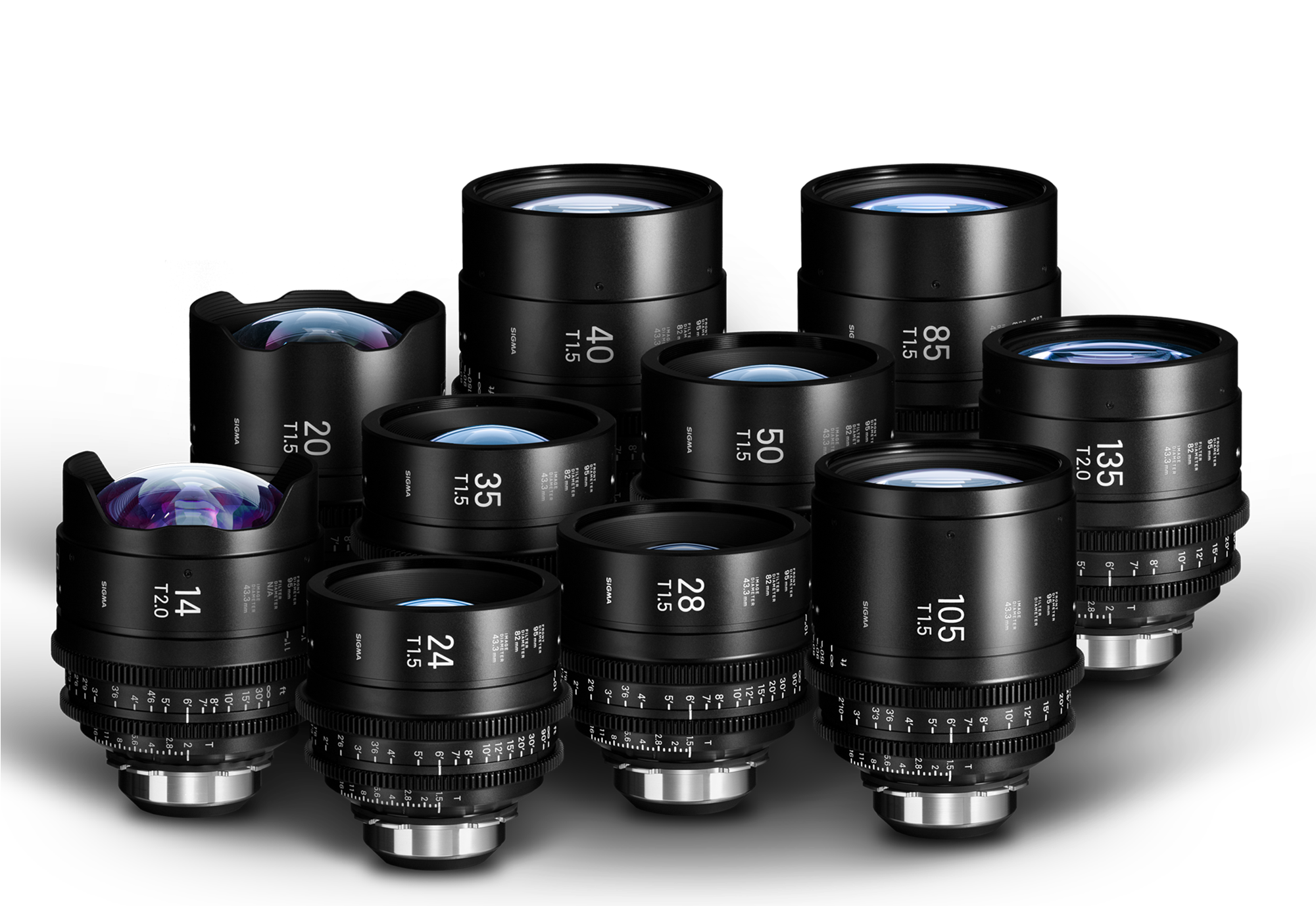 Sigma Cine Lens Set - Burbank (2000x1537), Png Download