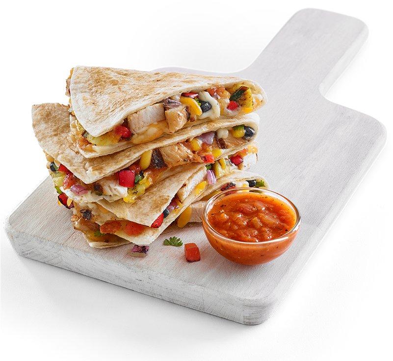 Santa Fe Chicken Quesadilla - Santa Fe Chicken Quesadilla Tropical Smoothie (800x1200), Png Download