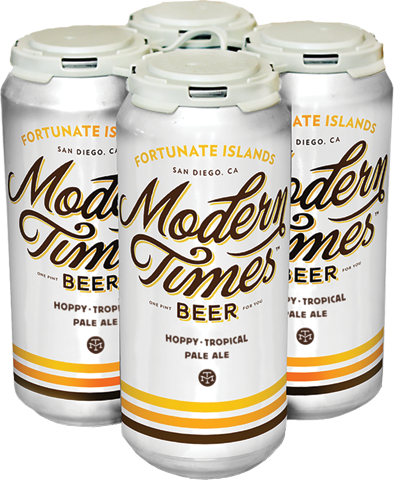 Modern Times Fortunate Islands Tropical Pale Ale - Modern Times Fortunate Islands (394x480), Png Download