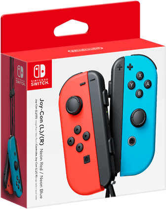 Joy-con™ Neon Red Neon Blue (r) - Red And Blue Joycon (440x440), Png Download