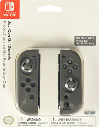 Joy-con Gel Guards - Nintendo Switch Joy-con Gel Guards Controller - Grey (350x438), Png Download