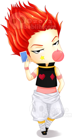 Hisoka Chibi Fanart - Hunter X Hunter Chibi Wallpaper Hisoka (450x500), Png Download