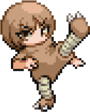 Brutal The Hitmonlee Gender - Cartoon (365x463), Png Download