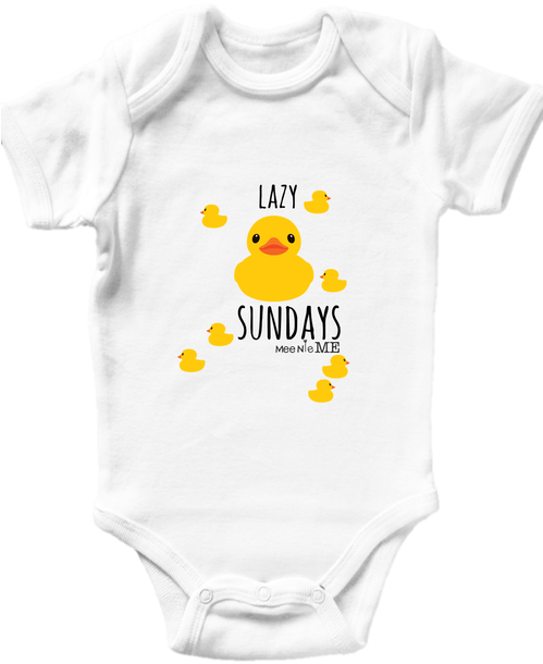 How To Buy 08acf D9184 Baby Duck Onesie - Made In London Baby Clothes (498x664), Png Download