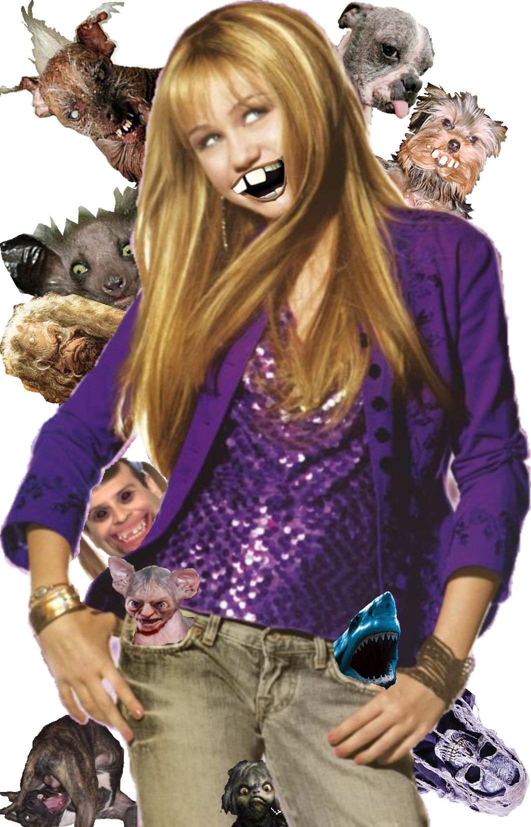 Hanna Montana Scary (1062x1652), Png Download