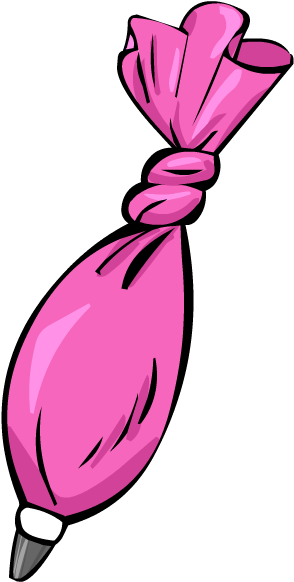 Icing - Icing Bag Clipart Png (374x638), Png Download