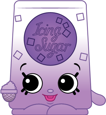 Iris Icing Sugar Ct Art - Shopkins Iris Icing Sugar (576x495), Png Download