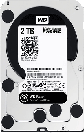 Wd Black Series2014 Font Top - Wd Caviar Black Hdd 1tb (477x514), Png Download
