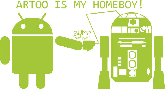 Andro#r2d2 - Android Logo (600x400), Png Download