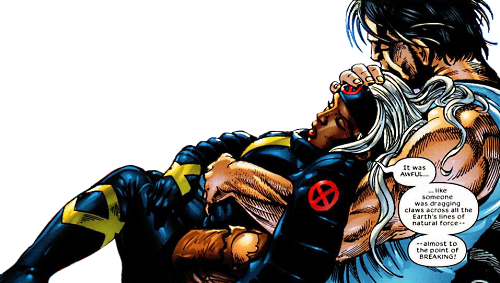 Apr - Wolverine And Domino In Bed (500x283), Png Download