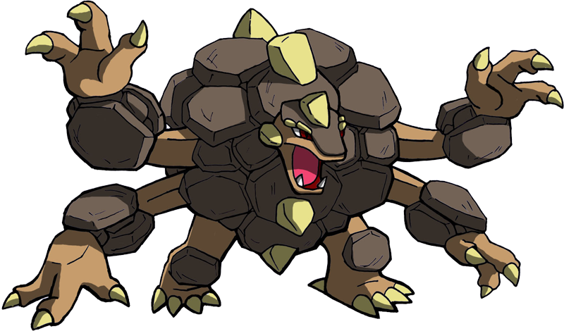 Important Notice Pokemon Mega-golem Is A Fictional - Shiny Mega Golem (800x470), Png Download