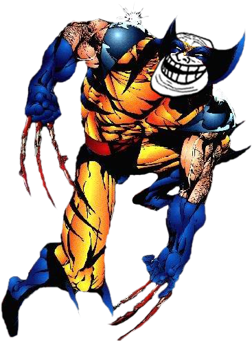 No Caption Provided - X Men Troll Face (400x541), Png Download