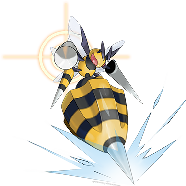 Sun/moon - Mega Beedrill - Pokemon Mega Beedrill (380x380), Png Download