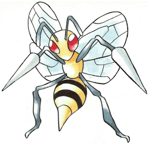 Beedrill - Pokemon X & Y Evolutions Rare Beedrill #7 (618x600), Png Download