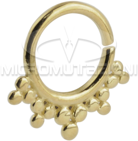 Silver Gold Plated Indian Ornament Septum Ring Septum - Silver (750x750), Png Download