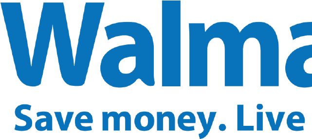 This Statistic Depicts Walmarts Net Sales Worldwide - Logos With The Color Blue (640x336), Png Download