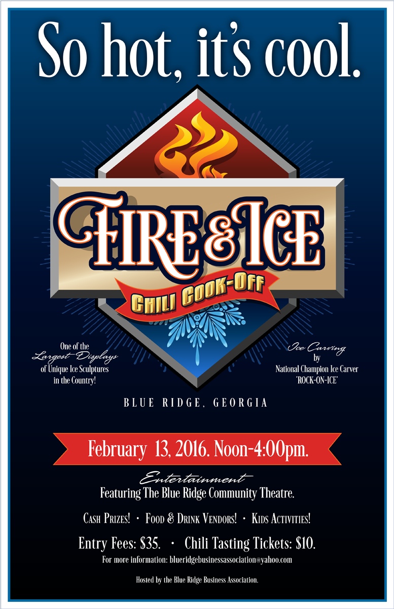 Poster Corrected - Fire And Ice Blue Ridge Ga (1200x1200), Png Download