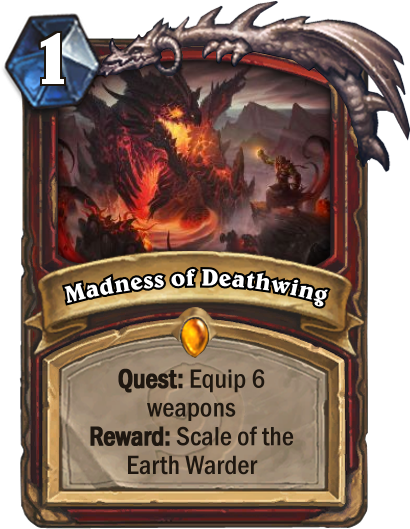 Madness Of Deathwing - Goro Quests Hearthstone (427x551), Png Download