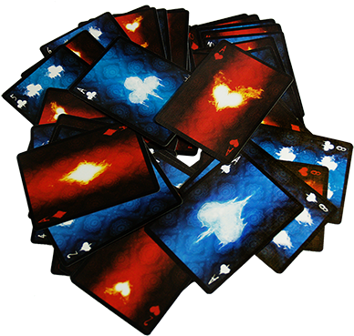Bicycle Pyromaniac Fire And Ice Deck By Collectable - Graphic Design (400x400), Png Download
