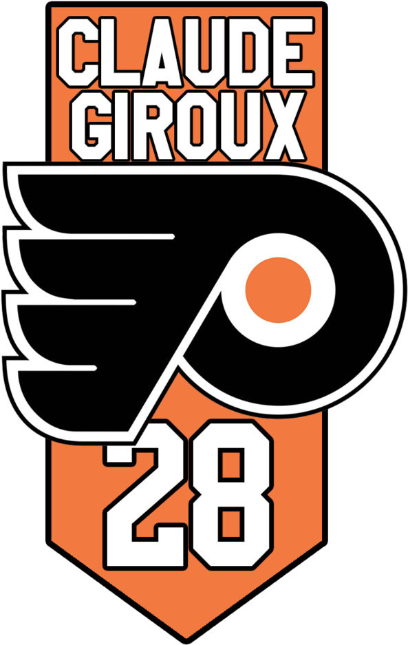 Logotype Philadelphia Flyers Claude Giroux - Philadelphia Flyers Logo (761x1050), Png Download