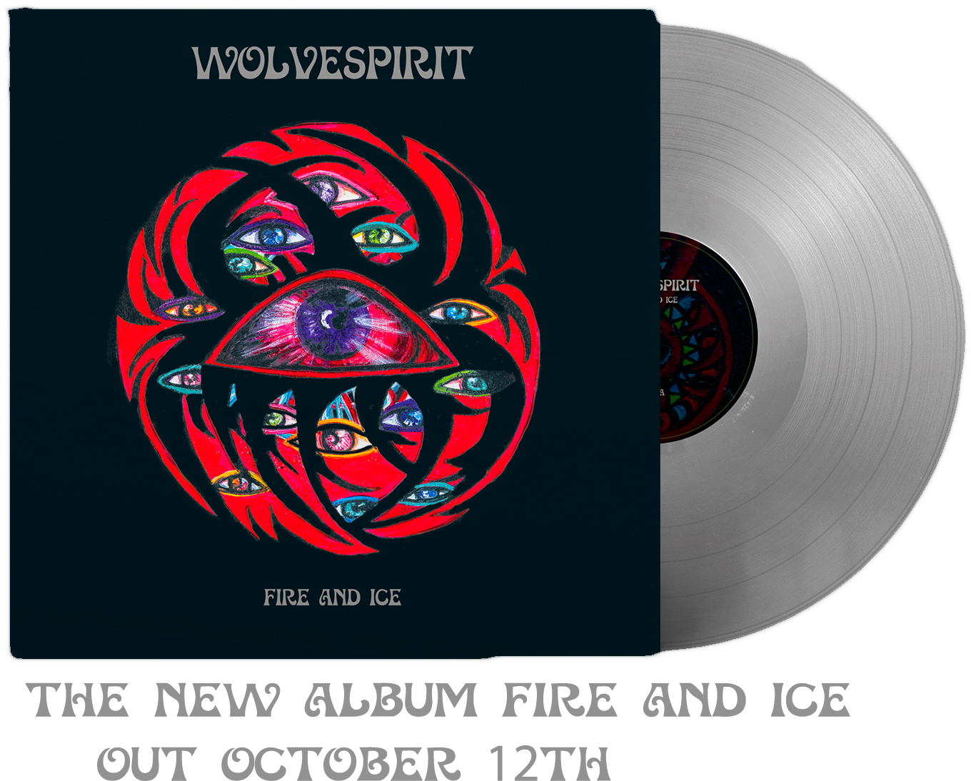 Wolvespirit Fire And Ice (1441x1209), Png Download