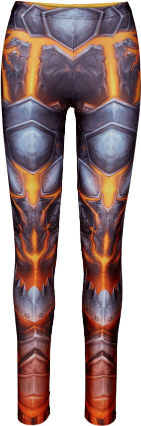 Deathwing Leggings By Wild Bangarang - Leggings (900x900), Png Download