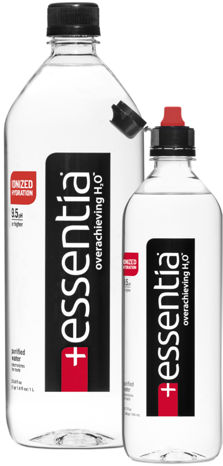 Essentia Purified Ionized High Ph Drinking Water - Essentia Ionized Alkaline Water (463x955), Png Download