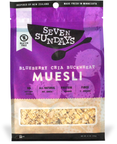 Gluten-free Tortillas, Muesli Worth Eating Even If - Seven Sundays Muesli Blueberry Chia Buckwheat -- 12 (500x600), Png Download