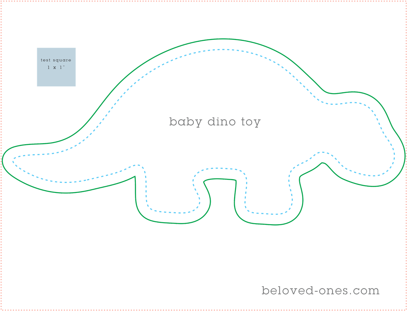 Download Transparent Below Is The Baby Dino Sewing Pattern - Free ...