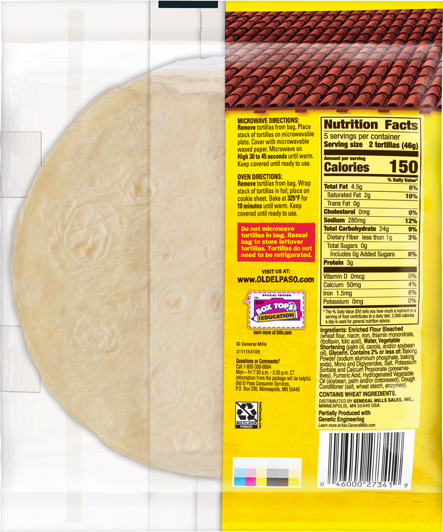 Old El Paso Stand 'n Stuff Blue Corn Shells 10 Ct Box (1800x1800), Png Download