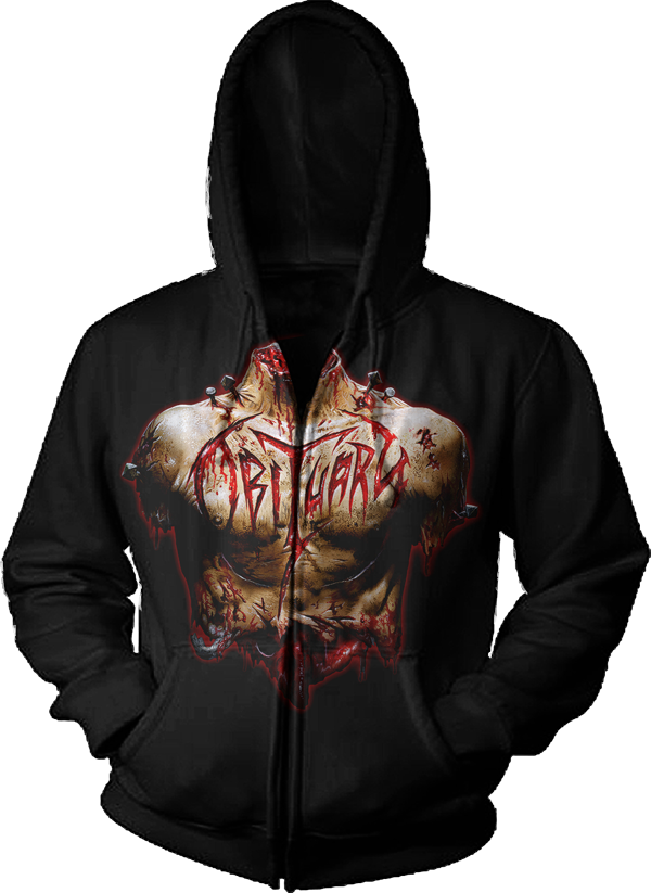 Hoodie Zip Inked A - South Of Heaven Zip Hoodie (600x823), Png Download
