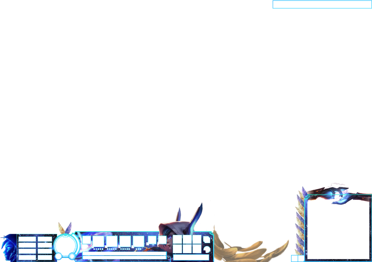 Star Dusk Xayah League Of Legends Overlay By Hogsmeade18 - League Of Legends Overlay Rakan (1600x900), Png Download