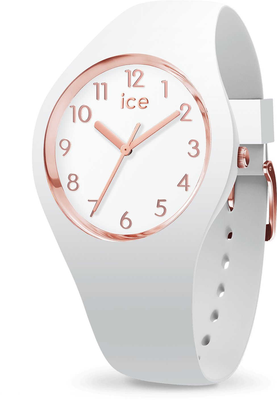 Ice Glam - White Rose-gold - Numbers - Ice Watch 015337 (1500x1500), Png Download