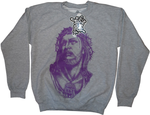 Jesus Piece Grey Sweater, $55 - Sweater (500x385), Png Download