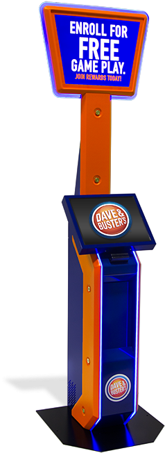 Dave & Buster's Loyalty Rewards Gaming Kiosks - Dave And Busters Kiosk (755x675), Png Download